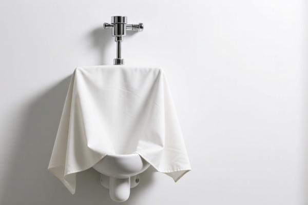 Covered urinal