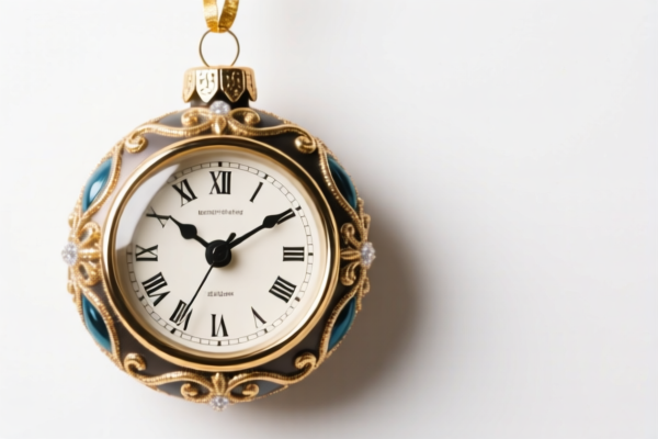 Decorative Clock Ornament
