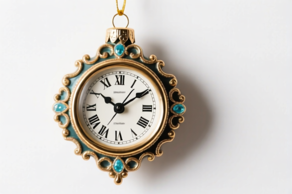 Decorative Clock Ornament