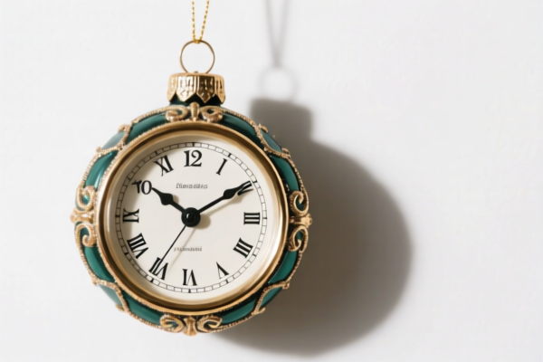 Decorative Clock Ornament
