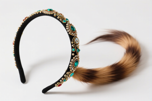 Decorative Headband with Tail Decoration