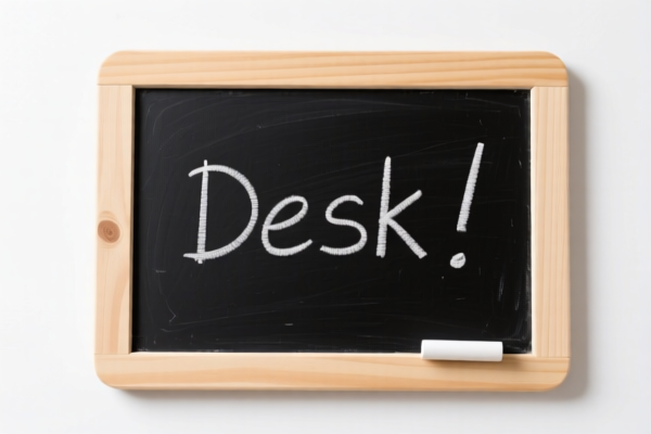 Desk Chalkboard