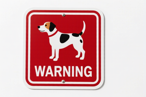 Dog Warning Sign