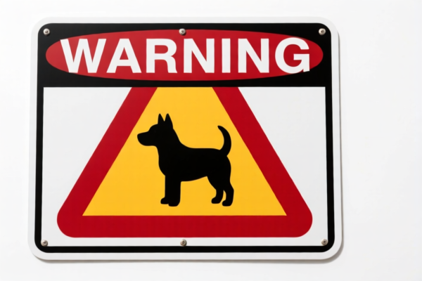 Dog Warning Sign