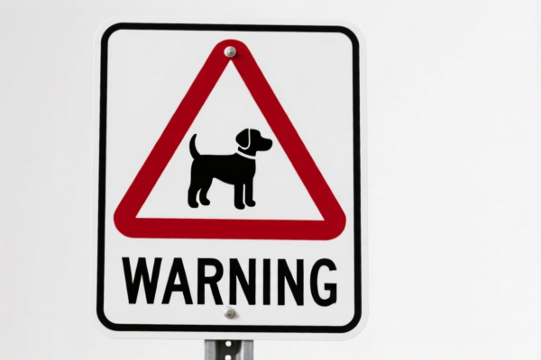 Dog Warning Sign