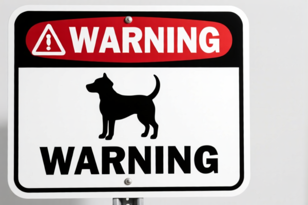 Dog Warning Sign