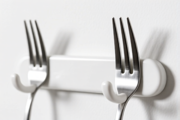 Double Fork Hanger White