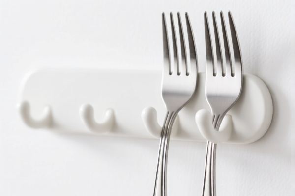 Double Fork Hanger White