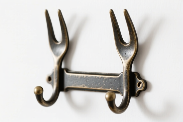 Double Forked Retro Coat Hook