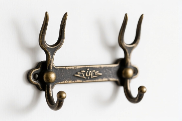 Double Forked Retro Coat Hook