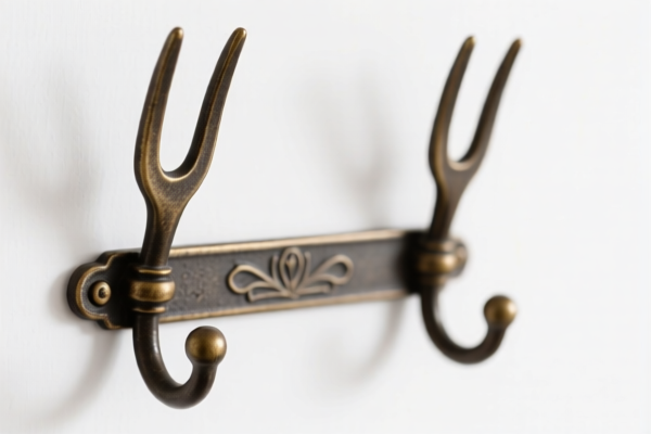 Double Forked Retro Coat Hook