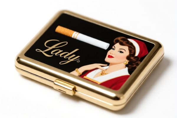Fine Cigarettes Lady Cigarette Case