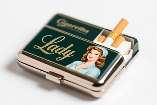 Fine Cigarettes Lady Cigarette Case