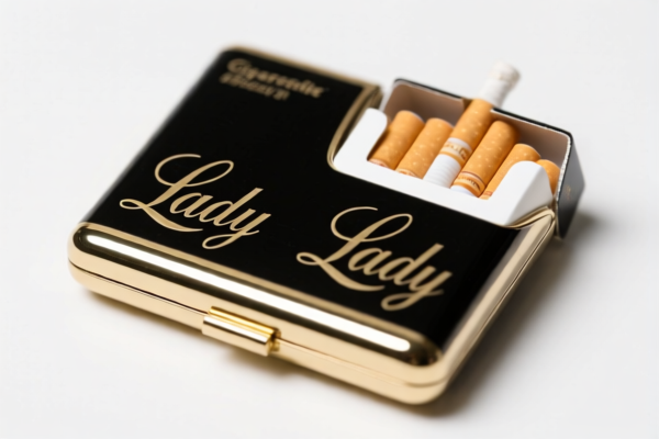 Fine Cigarettes Lady Cigarette Case