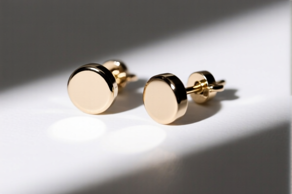 Flat Stud Earrings