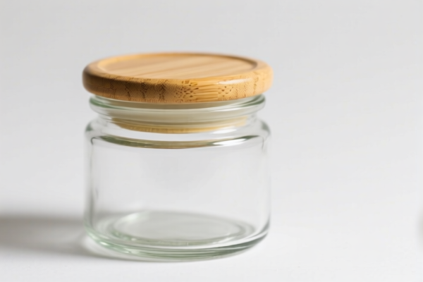 Image for GLASS JAR WITH BAMBOO