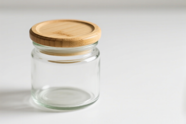 Image for GLASS JAR WITH BAMBOO