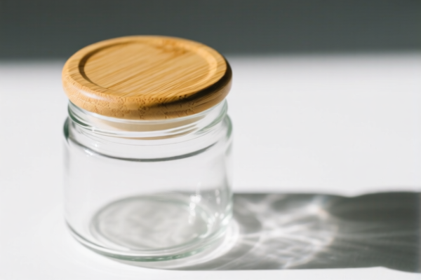 Image for GLASS JAR WITH BAMBOO