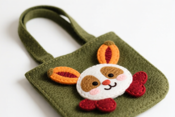 Handmade Felt Tote Bag
