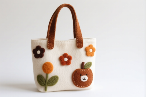 Handmade Felt Tote Bag