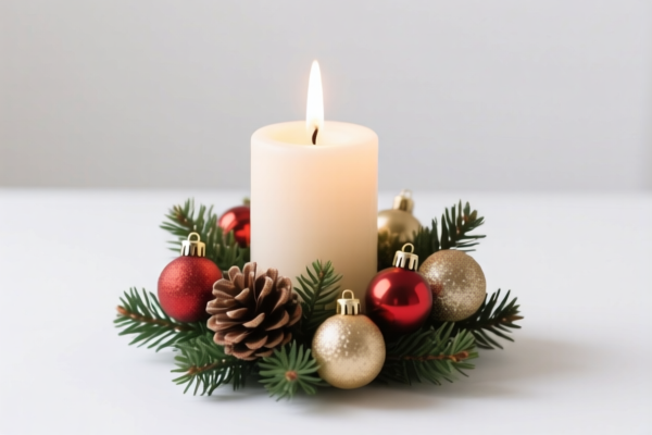 Holiday Simulation Candle Decor