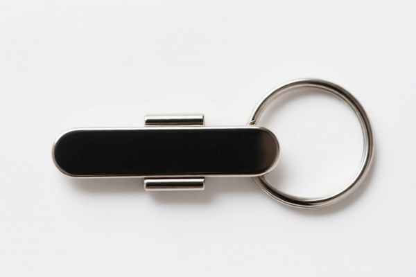 Horizontal Keychain Badge Clip