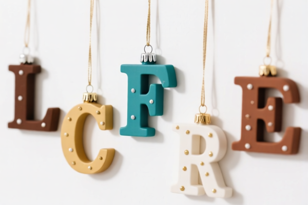 Letter Decor Hanging Ornaments