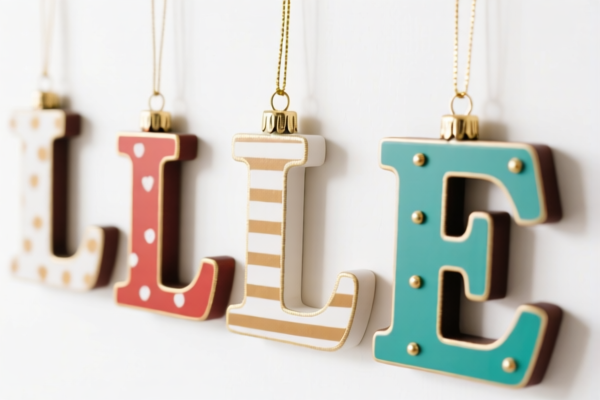 Letter Decor Hanging Ornaments
