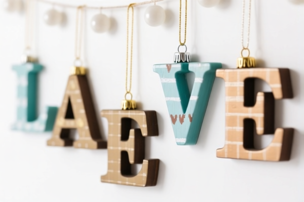 Letter Decor Hanging Ornaments