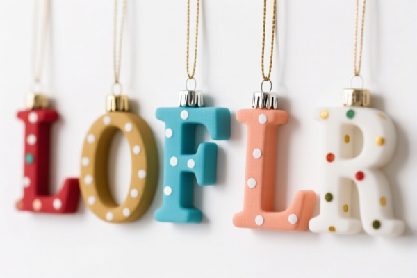 Letter Decor Hanging Ornaments