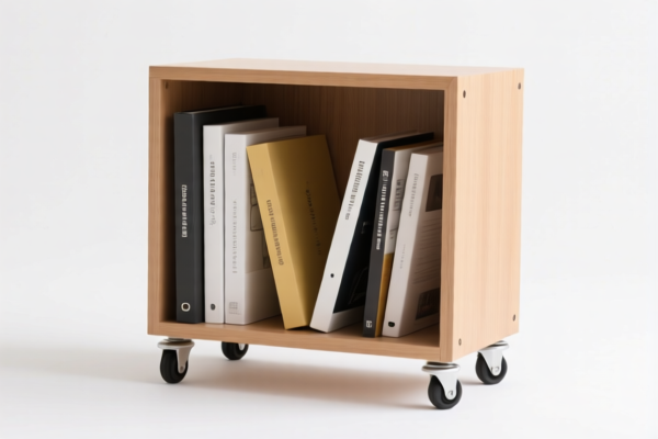 Image for MOBILE BOOKSHELF ON WHEELS