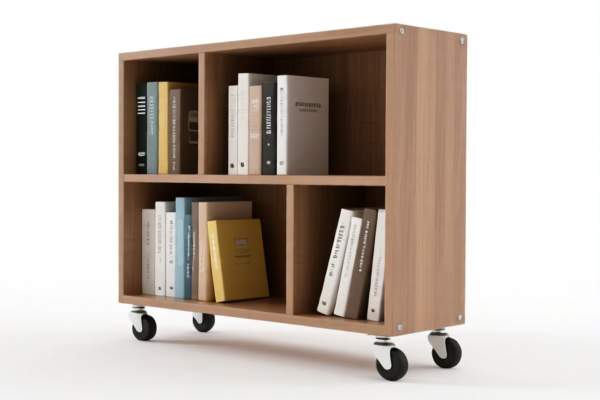 Image for MOBILE BOOKSHELF ON WHEELS
