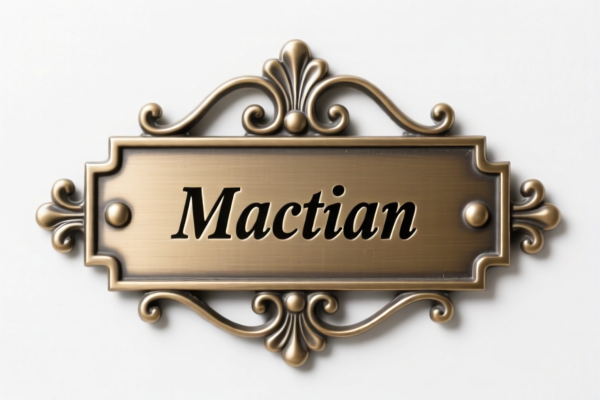 Metal Decorative Nameplate