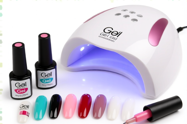 Nail Art Gel Kit with LED Lamp