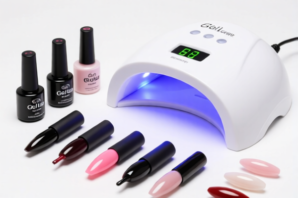 Nail Art Gel Kit with LED Lamp