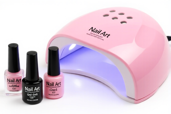 Nail Art Gel Kit with Pink UV Lamp