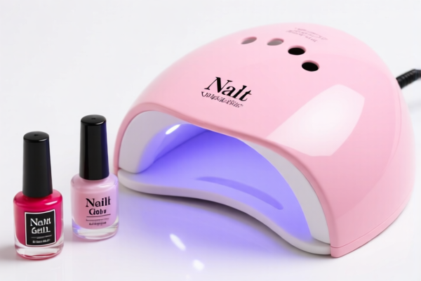 Nail Art Gel Kit with Pink UV Lamp