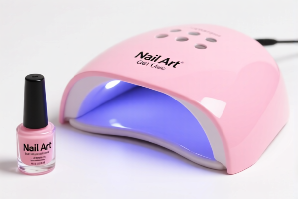Nail Art Gel Kit with Pink UV Lamp
