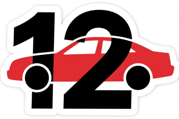 Numbered Car Decal