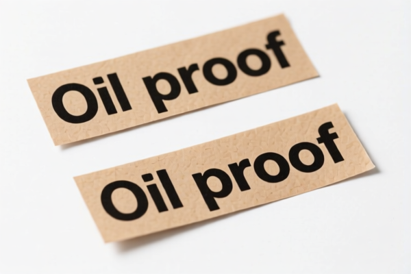 Oilproof Paper Labels