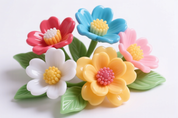 Plastic Decorative Art Flowers