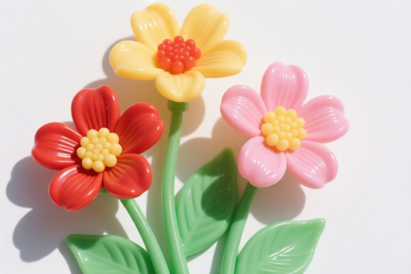 Plastic Decorative Art Flowers