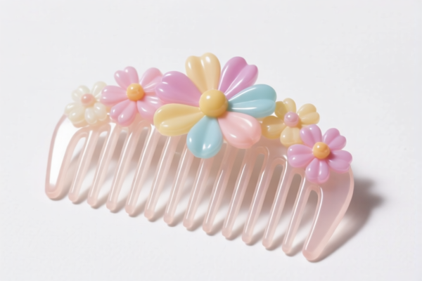 Plastic Decorative Hair Comb