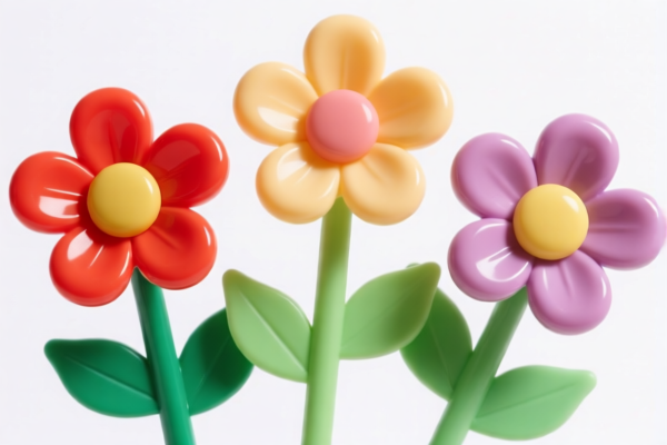 Plastic Hand Pull Flowers