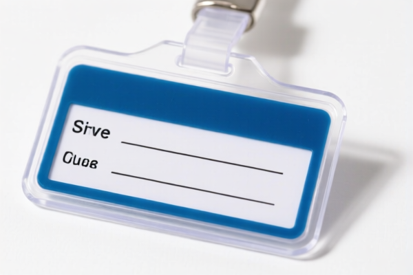 Plastic Name Tag