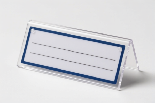 Plastic Nameplate