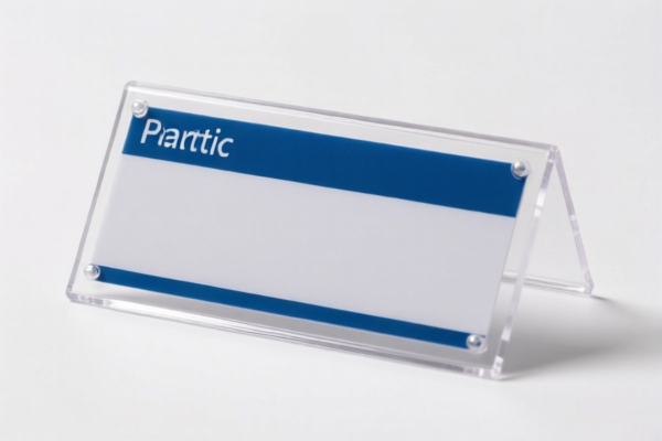 Plastic Nameplate