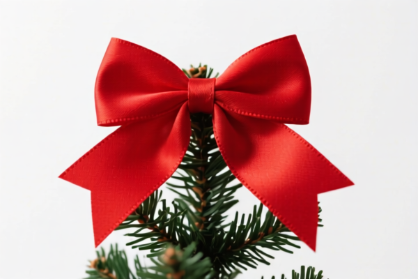 Red Christmas Tree Top Bow