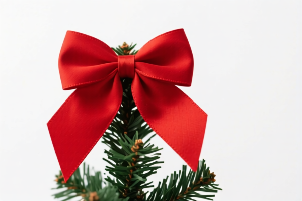 Red Christmas Tree Top Bow