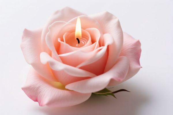Rose Petal Candle